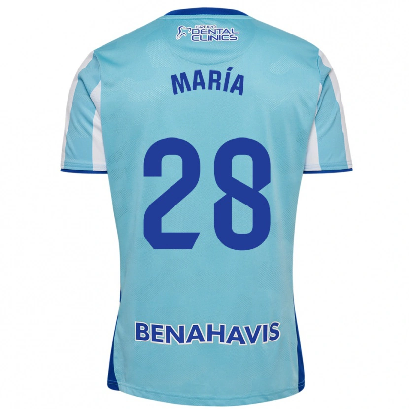 Danxen Homem Camisola María Albacete Pato #28 Azul Celeste Branco Principal 2025/26 Camisa Brasil