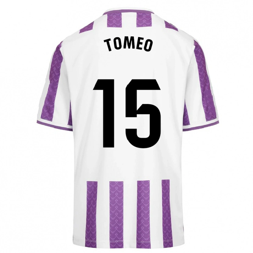 Danxen Homem Camisola Pablo Tomeo #15 Roxo Branco Principal 2025/26 Camisa Brasil