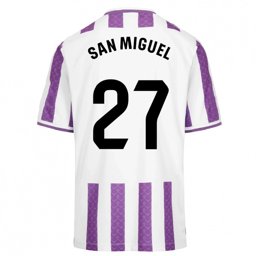 Danxen Homem Camisola Yago San Miguel #27 Roxo Branco Principal 2025/26 Camisa Brasil