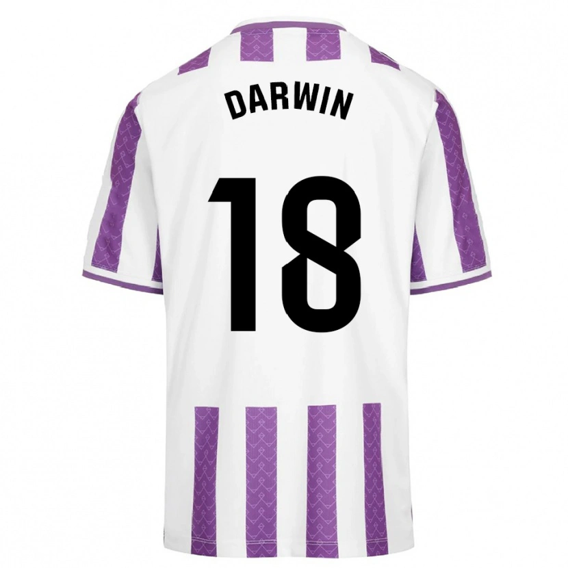 Danxen Homem Camisola Darwin Machís #18 Roxo Branco Principal 2025/26 Camisa Brasil