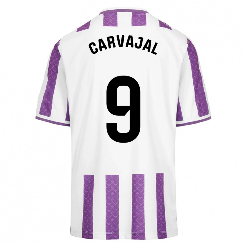 Danxen Homem Camisola Ángel Carvajal #9 Roxo Branco Principal 2025/26 Camisa Brasil