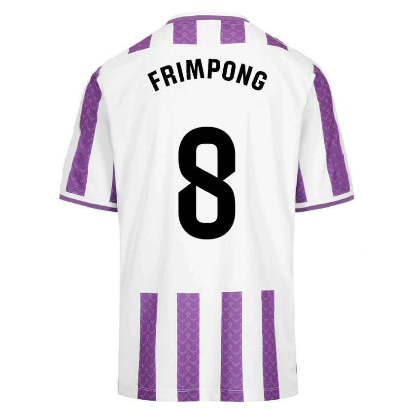 Danxen Homem Camisola Eugene Frimpong #8 Roxo Branco Principal 2025/26 Camisa Brasil