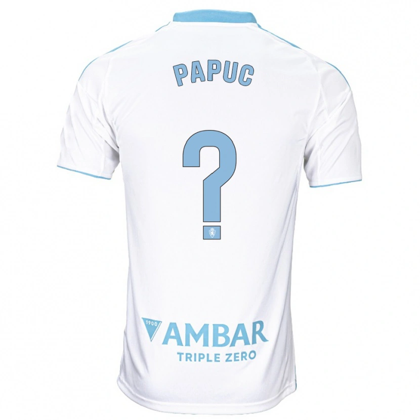Danxen Homem Camisola Daniel Papuc #0 Branco Azul Celeste Principal 2025/26 Camisa Brasil