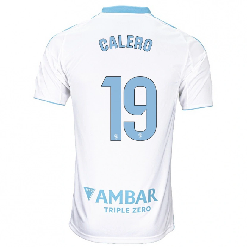 Danxen Homem Camisola Iván Calero #19 Branco Azul Celeste Principal 2025/26 Camisa Brasil