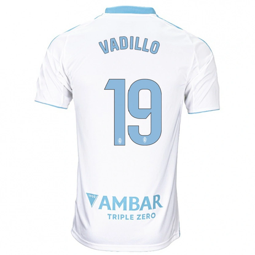 Danxen Homem Camisola Iker Vadillo #19 Branco Azul Celeste Principal 2025/26 Camisa Brasil