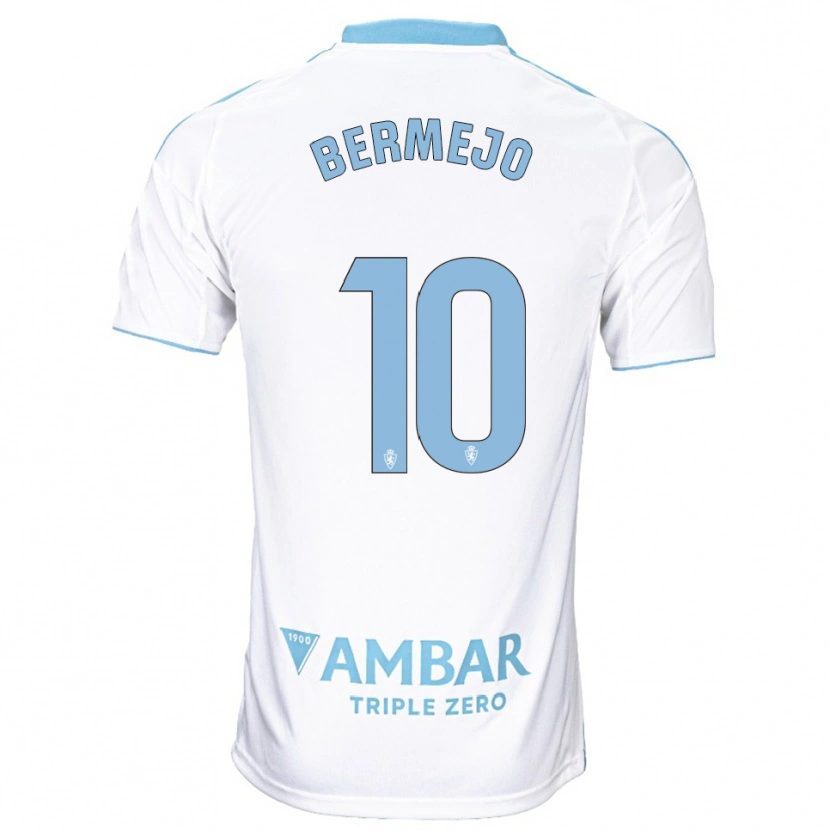 Danxen Homem Camisola Sergio Bermejo #10 Branco Azul Celeste Principal 2025/26 Camisa Brasil