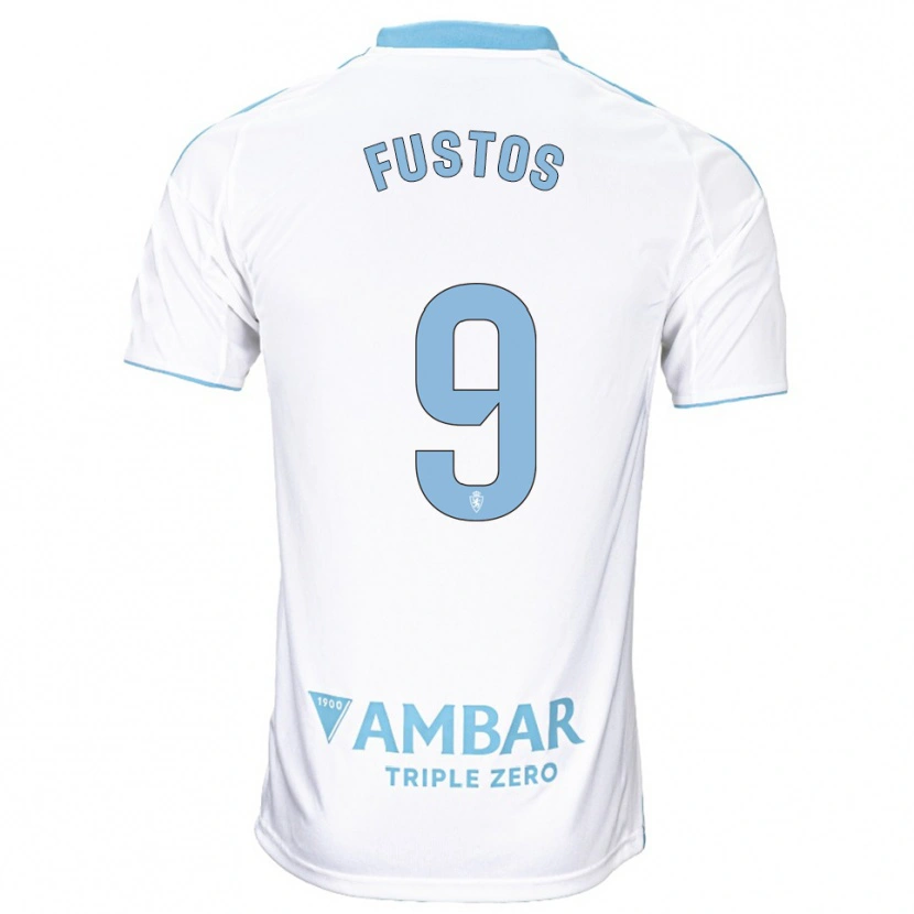 Danxen Homem Camisola Darius Fustos #9 Branco Azul Celeste Principal 2025/26 Camisa Brasil