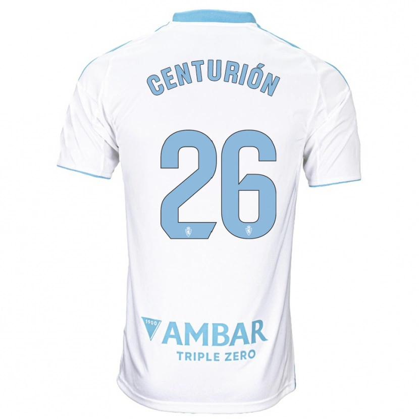 Danxen Homem Camisola Pablo Centurión #26 Branco Azul Celeste Principal 2025/26 Camisa Brasil