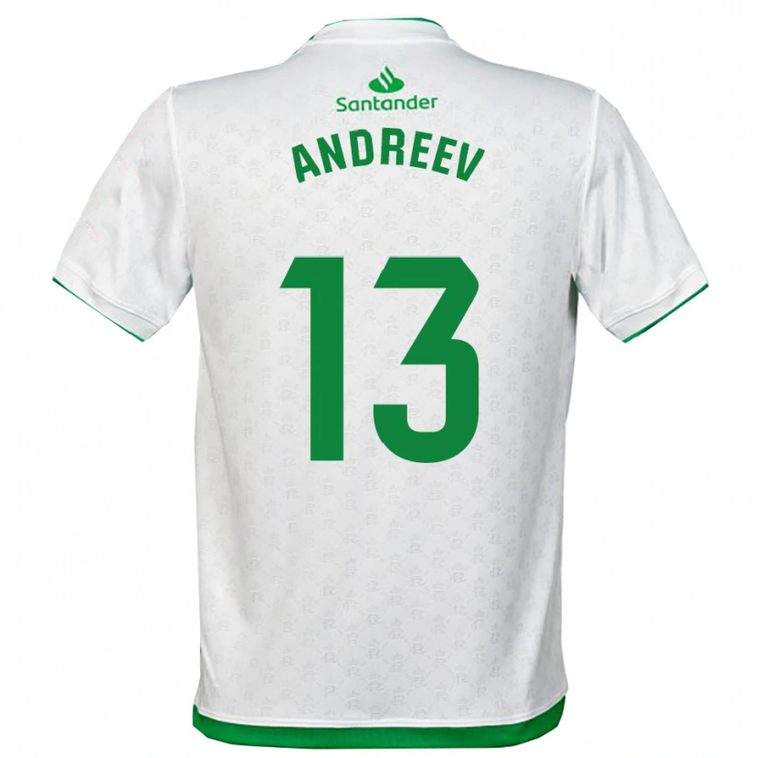 Danxen Homem Camisola Plamen Andreev #13 Verde Branco Principal 2025/26 Camisa Brasil