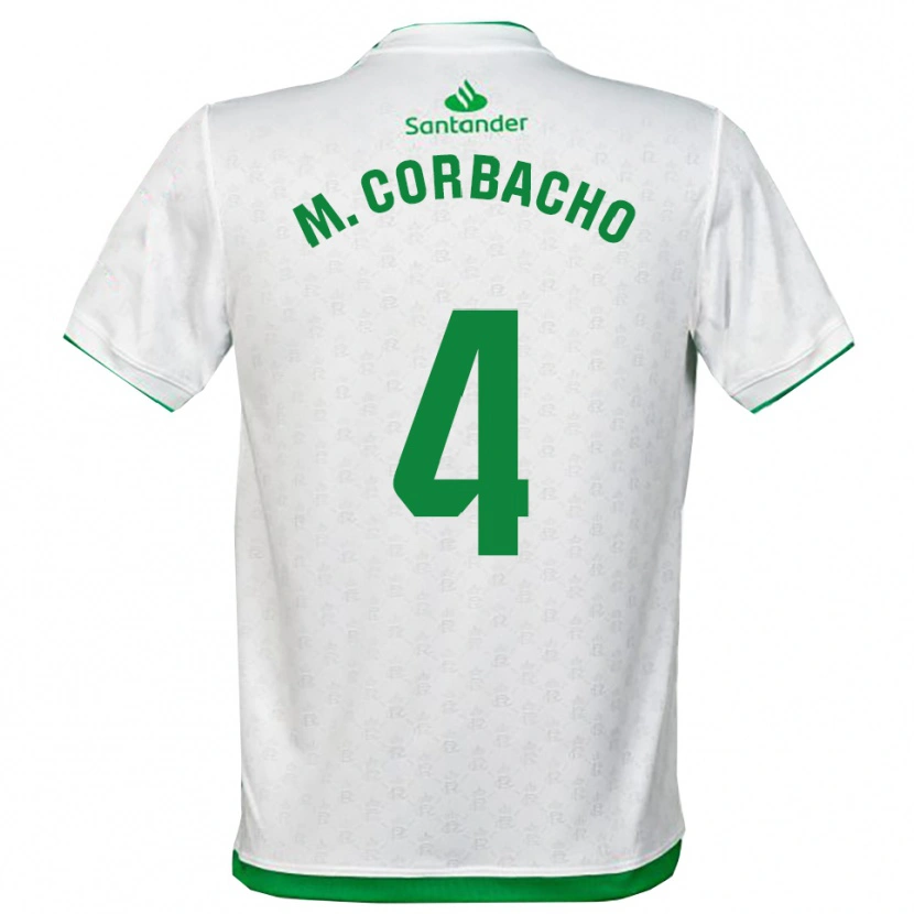 Danxen Homem Camisola María Corbacho Carrero #4 Verde Branco Principal 2025/26 Camisa Brasil