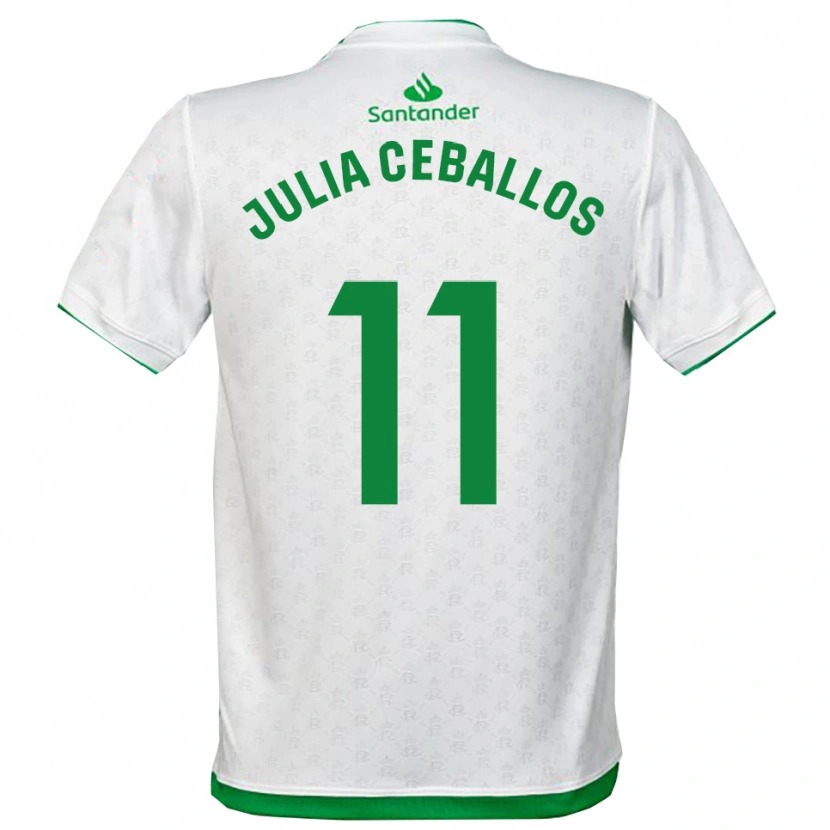 Danxen Homem Camisola Julia Ceballos Carrancio #11 Verde Branco Principal 2025/26 Camisa Brasil