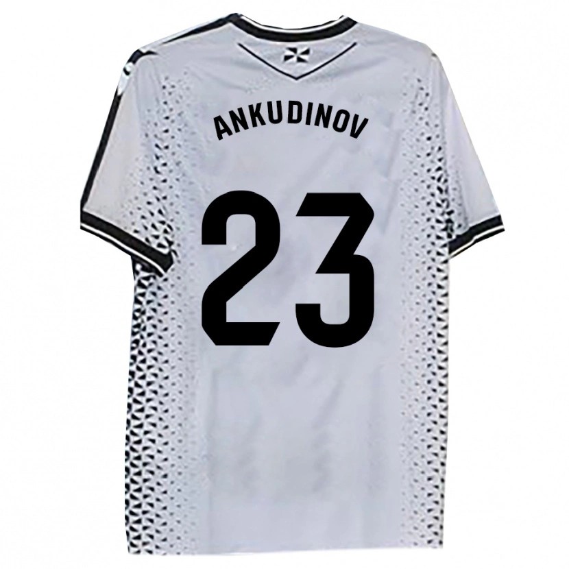 Danxen Homem Camisola Danil Ankudinov #23 Branco Preto Principal 2025/26 Camisa Brasil