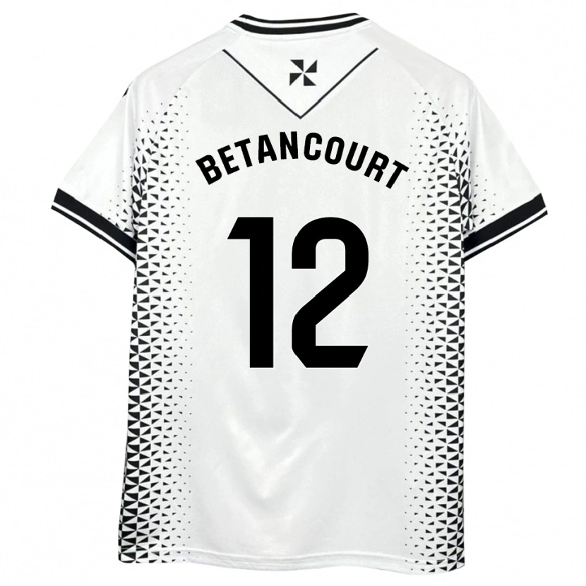 Danxen Homem Camisola Arick Betancourt #12 Branco Preto Principal 2025/26 Camisa Brasil
