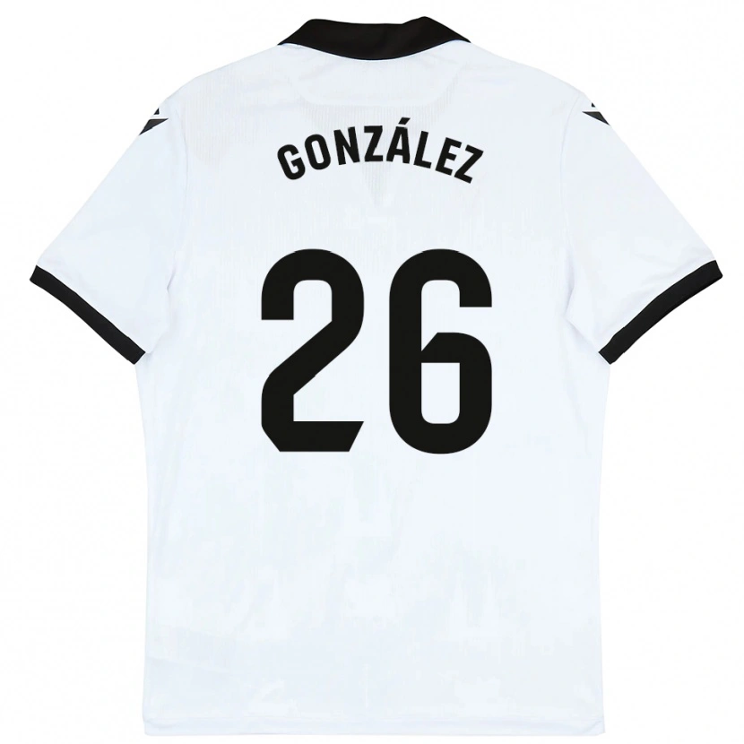 Danxen Homem Camisola Diego González #26 Branco Preto Principal 2025/26 Camisa Brasil