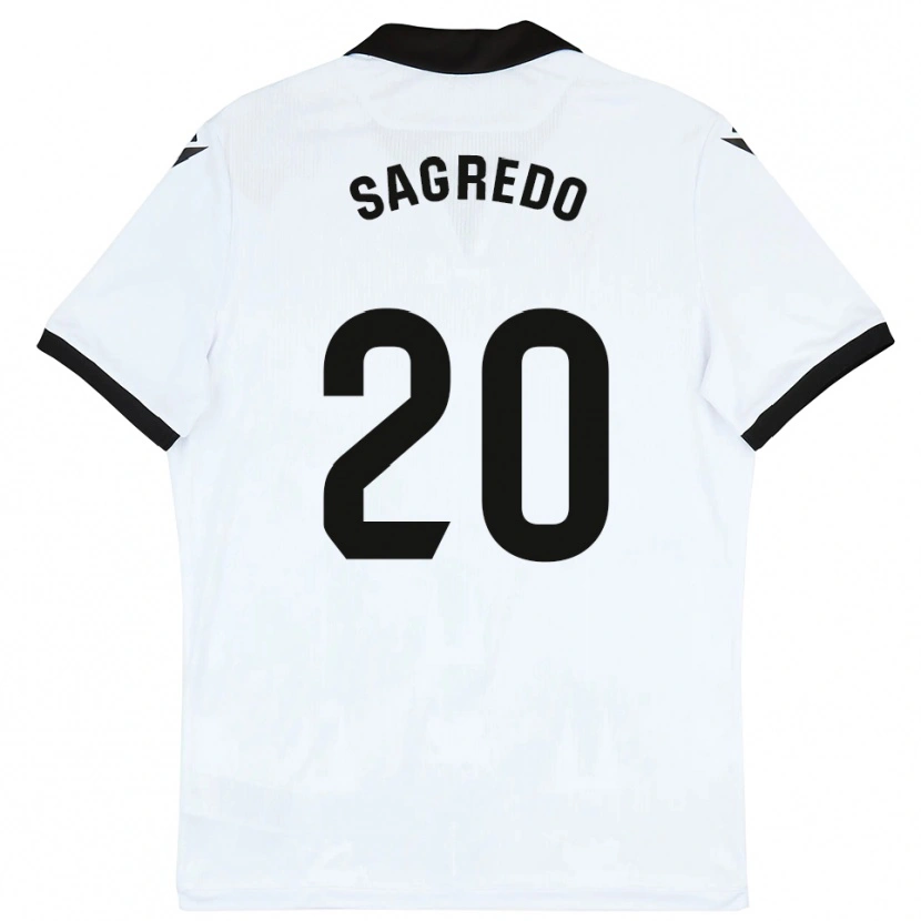 Danxen Homem Camisola Pablo Sagredo #20 Branco Preto Principal 2025/26 Camisa Brasil