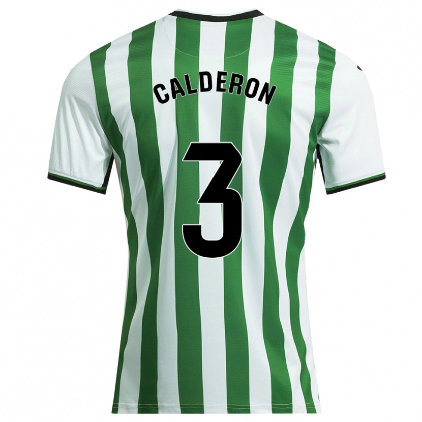Danxen Homem Camisola José Calderón #3 Branco Verde Principal 2025/26 Camisa Brasil