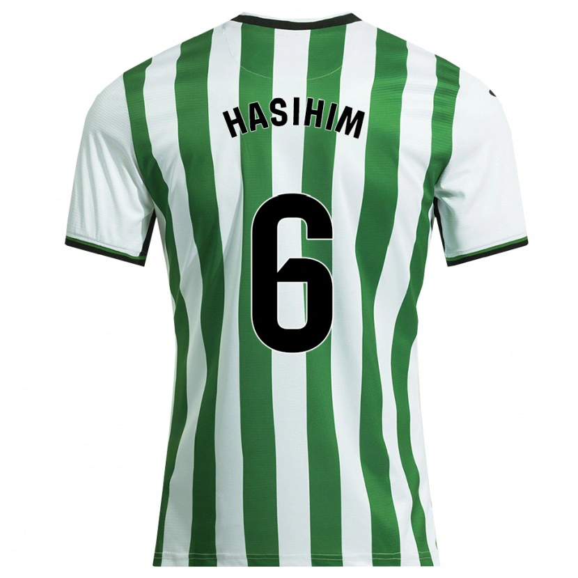 Danxen Homem Camisola Hasihim #6 Branco Verde Principal 2025/26 Camisa Brasil