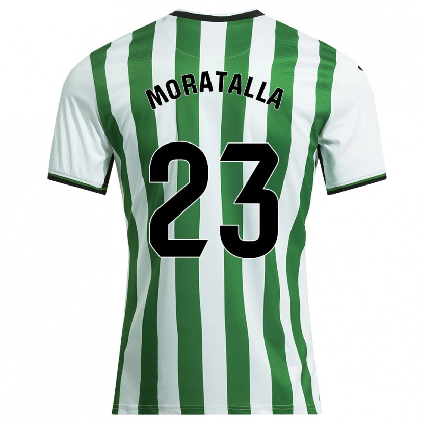 Danxen Homem Camisola Gonzalo Moratalla #23 Branco Verde Principal 2025/26 Camisa Brasil