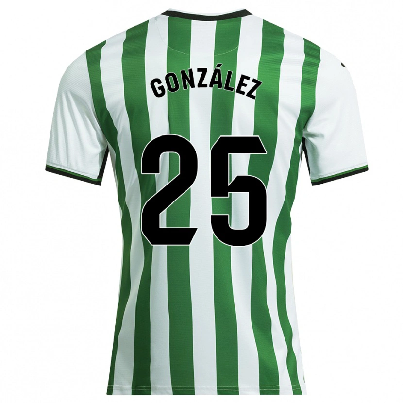 Danxen Homem Camisola Dani González #25 Branco Verde Principal 2025/26 Camisa Brasil