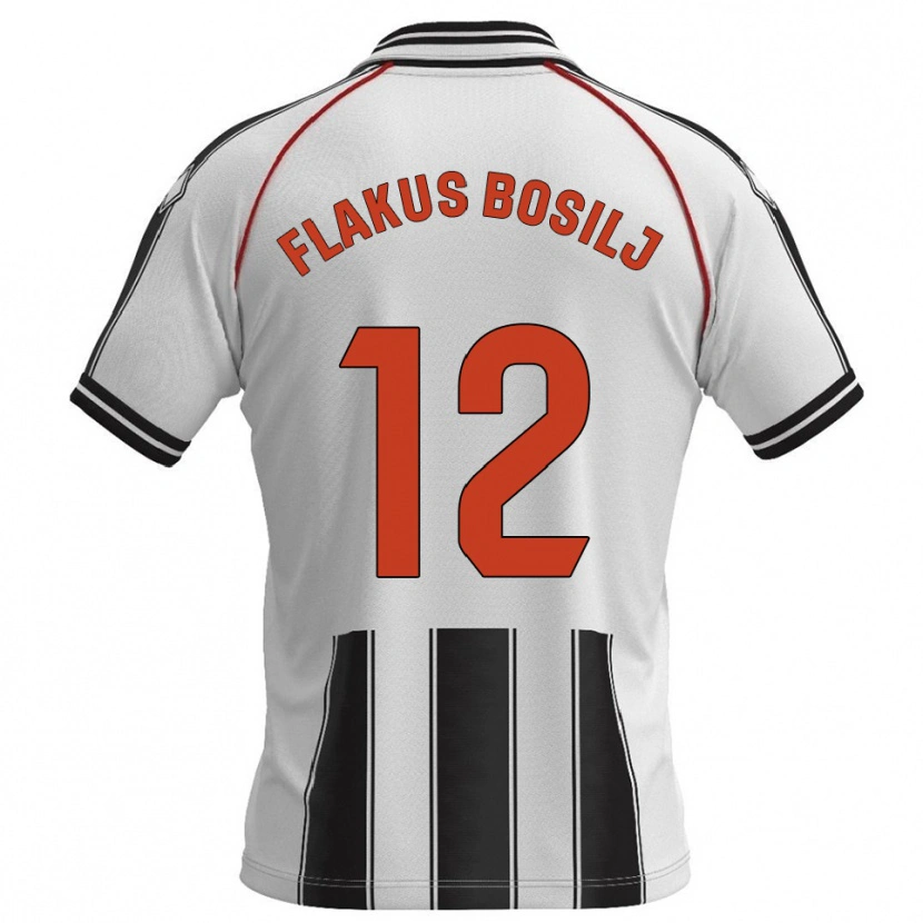 Danxen Homem Camisola David Flakus Bosilj #12 Branco Preto Principal 2025/26 Camisa Brasil
