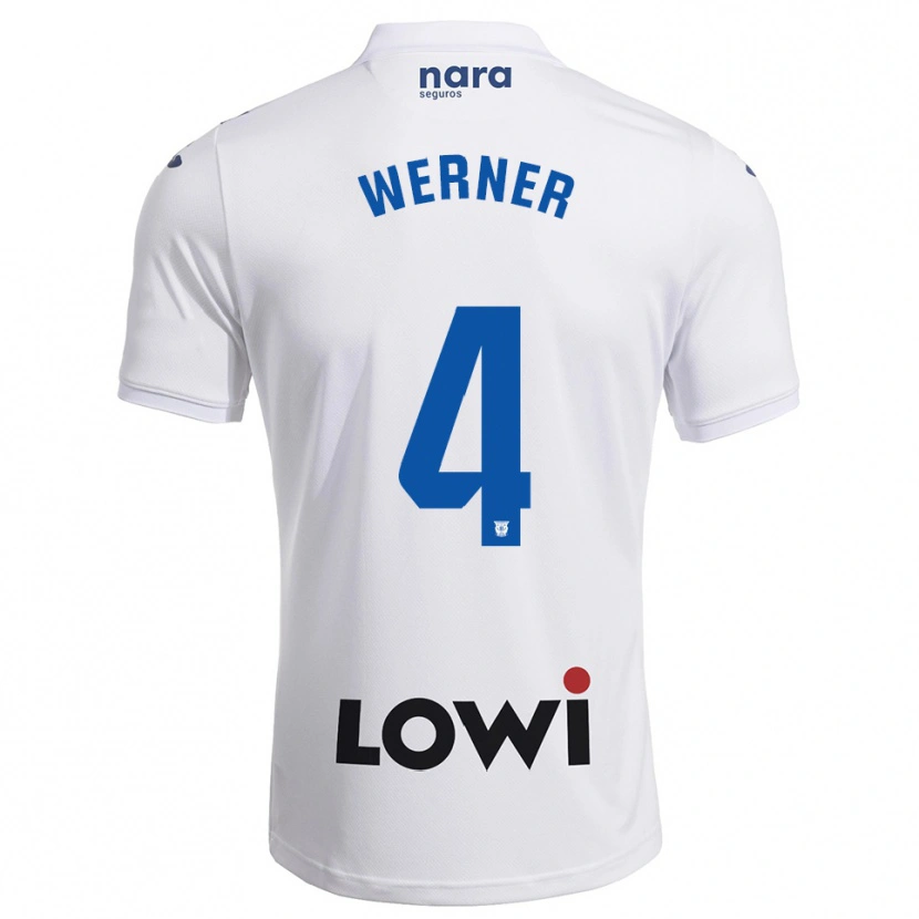 Danxen Homem Camisola Henri Werner #4 Branco Marinho Principal 2025/26 Camisa Brasil