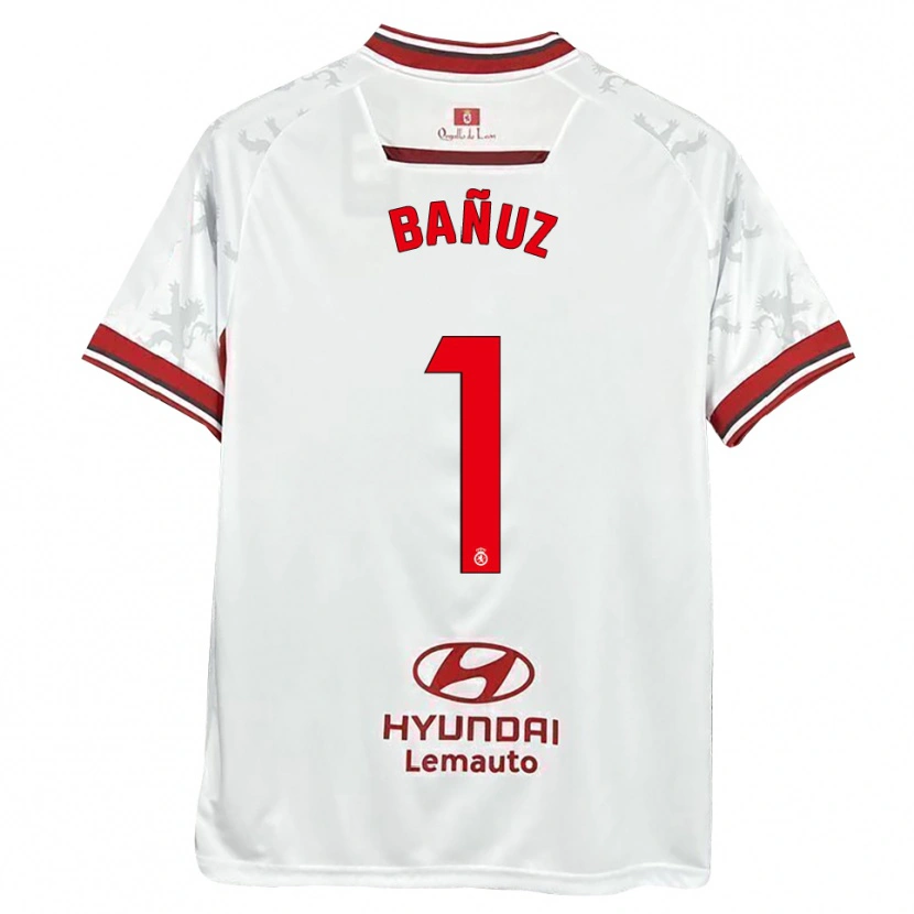 Danxen Homem Camisola Miguel Bañuz #1 Branco Vermelho Principal 2025/26 Camisa Brasil