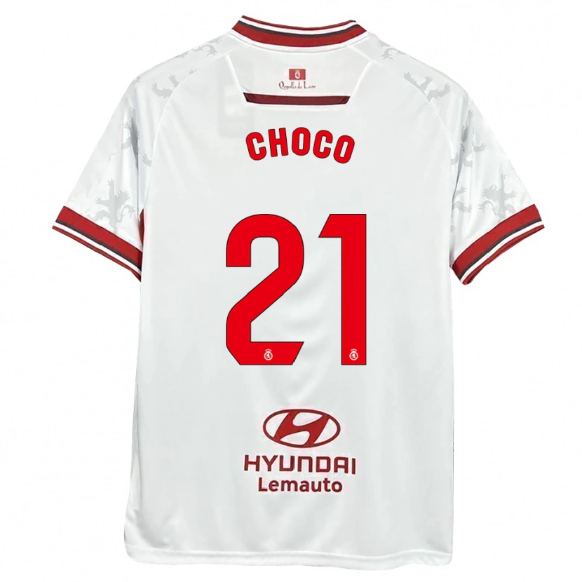 Danxen Homem Camisola Álvaro Choco #21 Branco Vermelho Principal 2025/26 Camisa Brasil