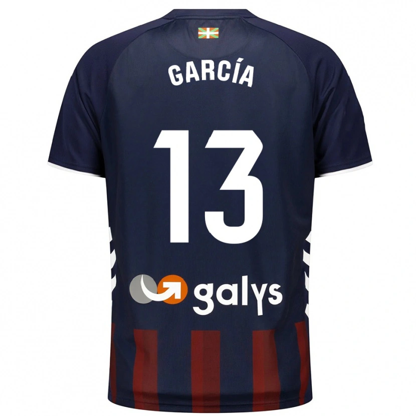 Danxen Homem Camisola Jon García #13 Azul Marinho Vermelho Principal 2025/26 Camisa Brasil