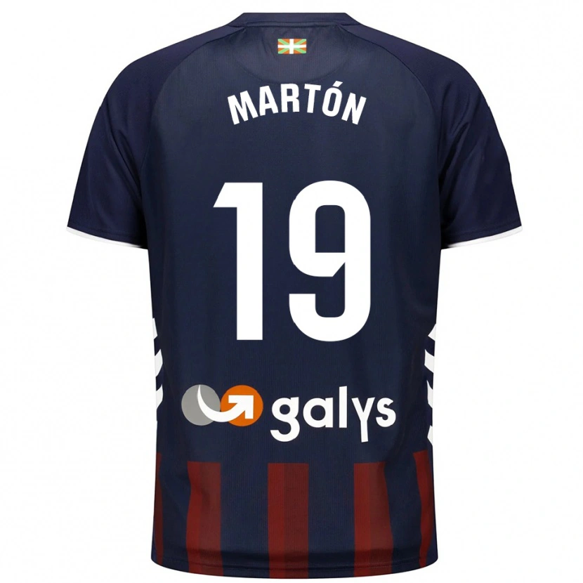 Danxen Homem Camisola Javi Martón #19 Azul Marinho Vermelho Principal 2025/26 Camisa Brasil