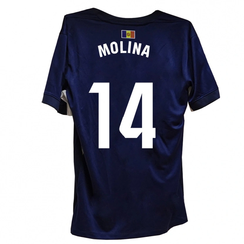 Danxen Homem Camisola Sergio Molina #14 Azul Marinho Branco Principal 2025/26 Camisa Brasil