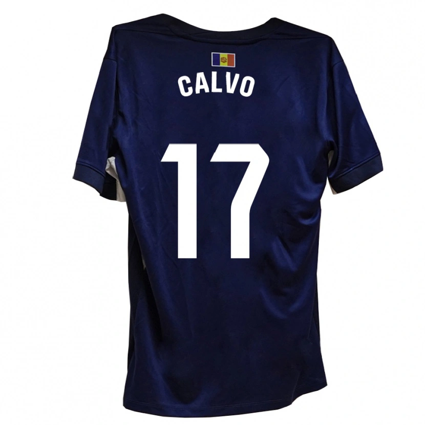 Danxen Homem Camisola Álex Calvo #17 Azul Marinho Branco Principal 2025/26 Camisa Brasil
