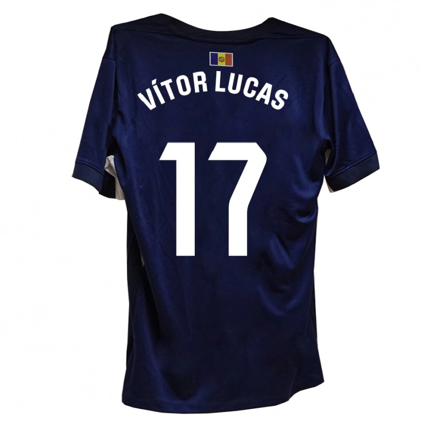Danxen Homem Camisola Bruno Vítor Lucas #17 Azul Marinho Branco Principal 2025/26 Camisa Brasil