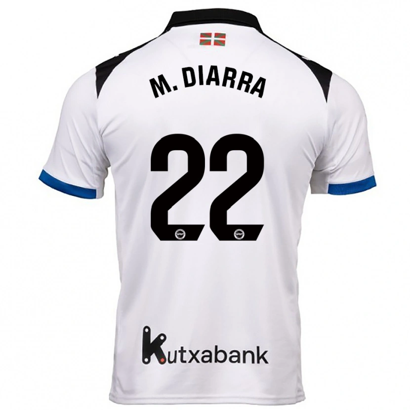 Danxen Homem Camisola Moussa Diarra #22 Branco Azul Alternativa 2025/26 Camisa Brasil