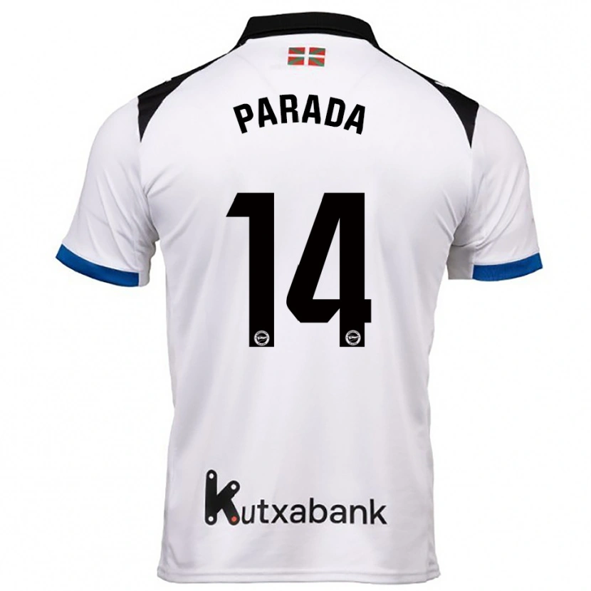 Danxen Homem Camisola Victor Parada #14 Branco Azul Alternativa 2025/26 Camisa Brasil