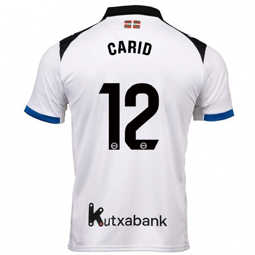 Danxen Homem Camisola Andrea Carid #12 Branco Azul Alternativa 2025/26 Camisa Brasil