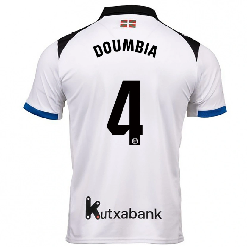 Danxen Homem Camisola Daouda Doumbia #4 Branco Azul Alternativa 2025/26 Camisa Brasil