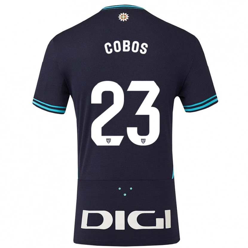 Danxen Homem Camisola Alain Cobos #23 Azul Marinho Azul Celeste Alternativa 2025/26 Camisa Brasil