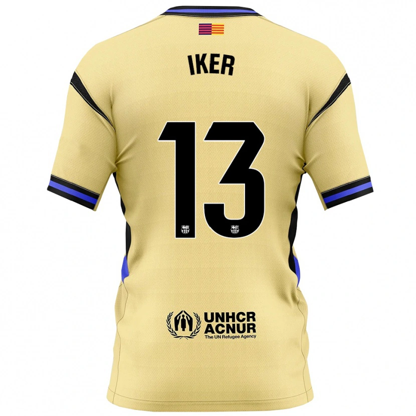 Danxen Homem Camisola Iker Rodríguez #13 Amarelo Preto Alternativa 2025/26 Camisa Brasil