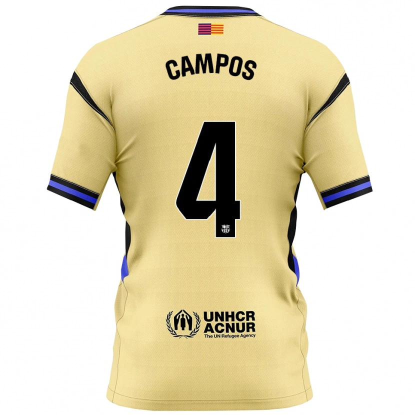 Danxen Homem Camisola Alex Campos #4 Amarelo Preto Alternativa 2025/26 Camisa Brasil