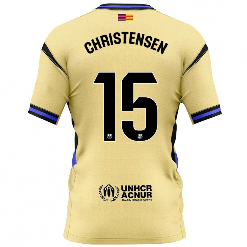 Danxen Homem Camisola Andreas Christensen #15 Amarelo Preto Alternativa 2025/26 Camisa Brasil