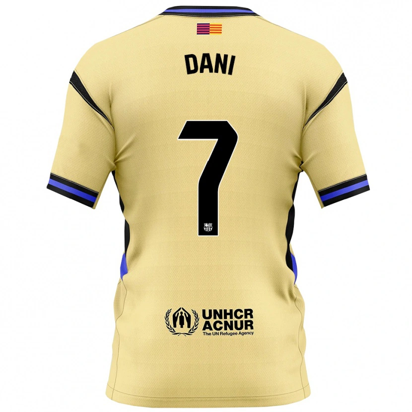 Danxen Homem Camisola Dani Rodríguez #7 Amarelo Preto Alternativa 2025/26 Camisa Brasil