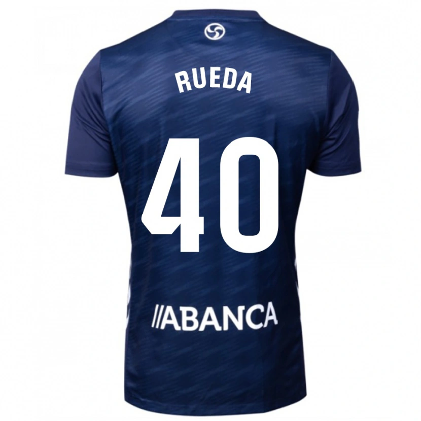Danxen Homem Camisola Javi Rueda #40 Azul Marinho Branco Alternativa 2025/26 Camisa Brasil