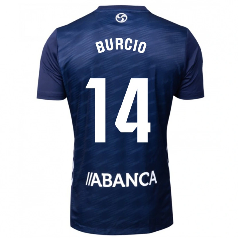 Danxen Homem Camisola Hugo Burcio #14 Azul Marinho Branco Alternativa 2025/26 Camisa Brasil