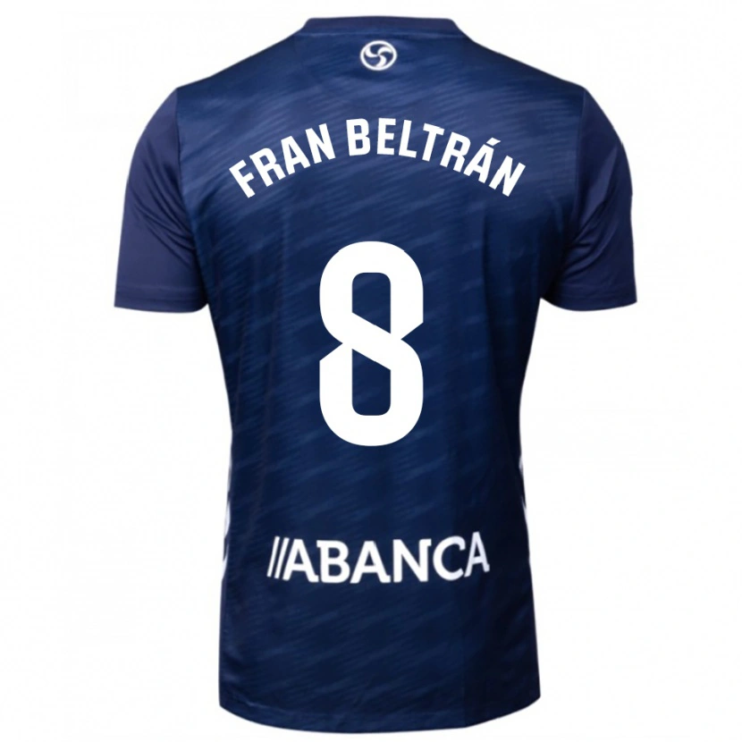 Danxen Homem Camisola Fran Beltrán #8 Azul Marinho Branco Alternativa 2025/26 Camisa Brasil