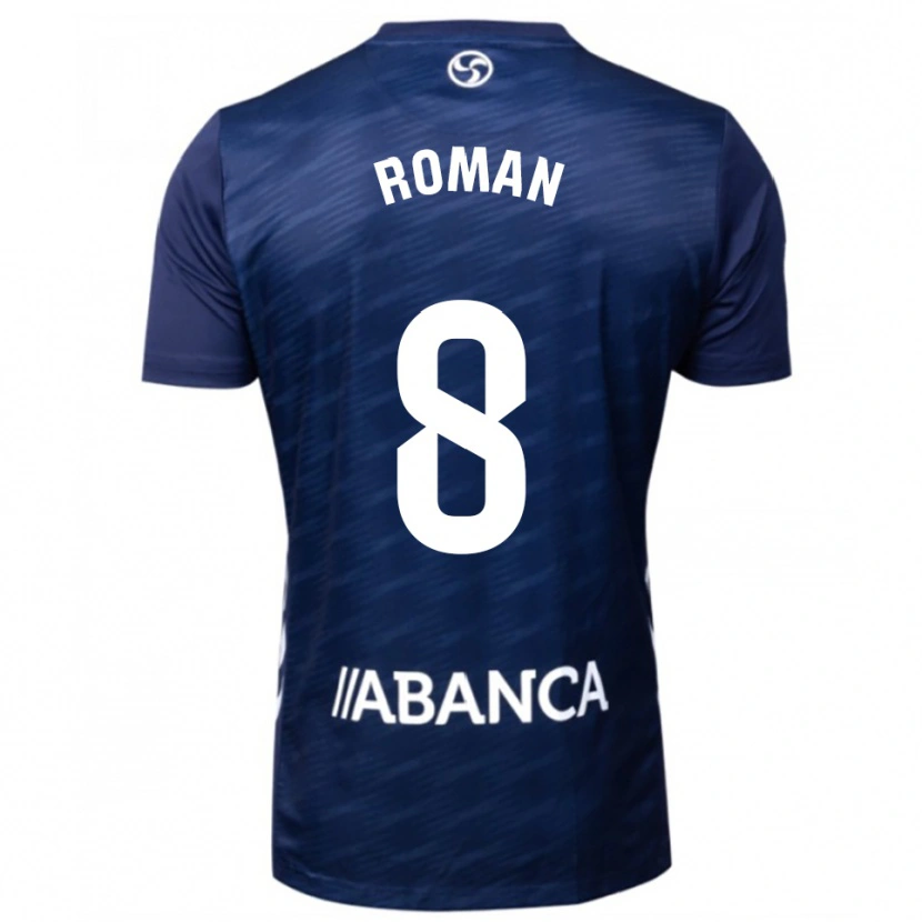 Danxen Homem Camisola Miguel Román #8 Azul Marinho Branco Alternativa 2025/26 Camisa Brasil