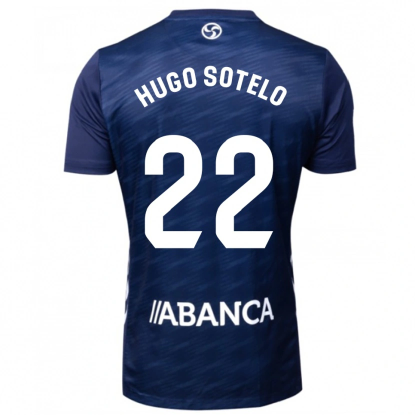 Danxen Homem Camisola Hugo Sotelo #22 Azul Marinho Branco Alternativa 2025/26 Camisa Brasil