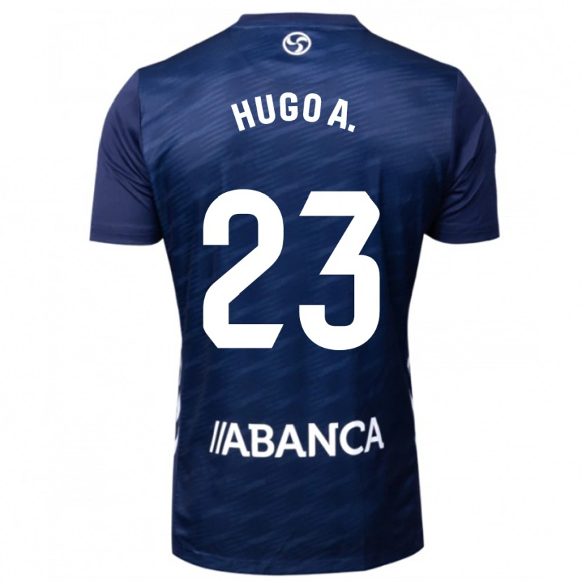Danxen Homem Camisola Hugo Álvarez #23 Azul Marinho Branco Alternativa 2025/26 Camisa Brasil
