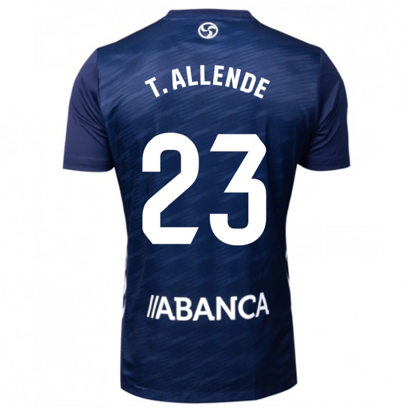 Danxen Homem Camisola Tadeo Allende #23 Azul Marinho Branco Alternativa 2025/26 Camisa Brasil