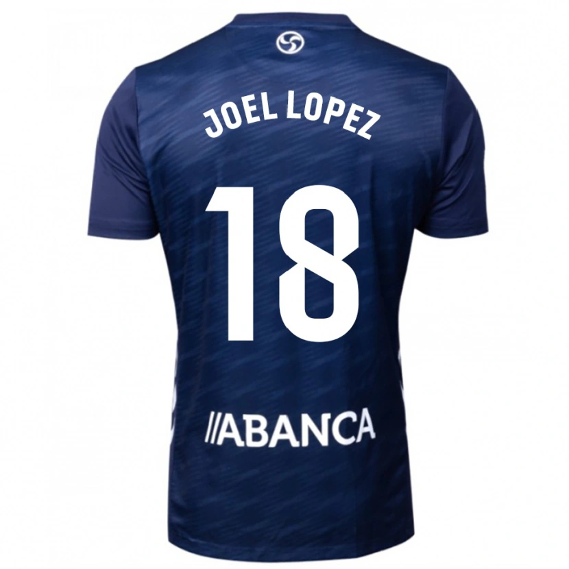 Danxen Homem Camisola Joel López #18 Azul Marinho Branco Alternativa 2025/26 Camisa Brasil