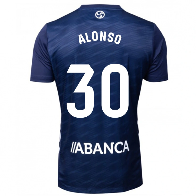 Danxen Homem Camisola Adriana Alonso #30 Azul Marinho Branco Alternativa 2025/26 Camisa Brasil